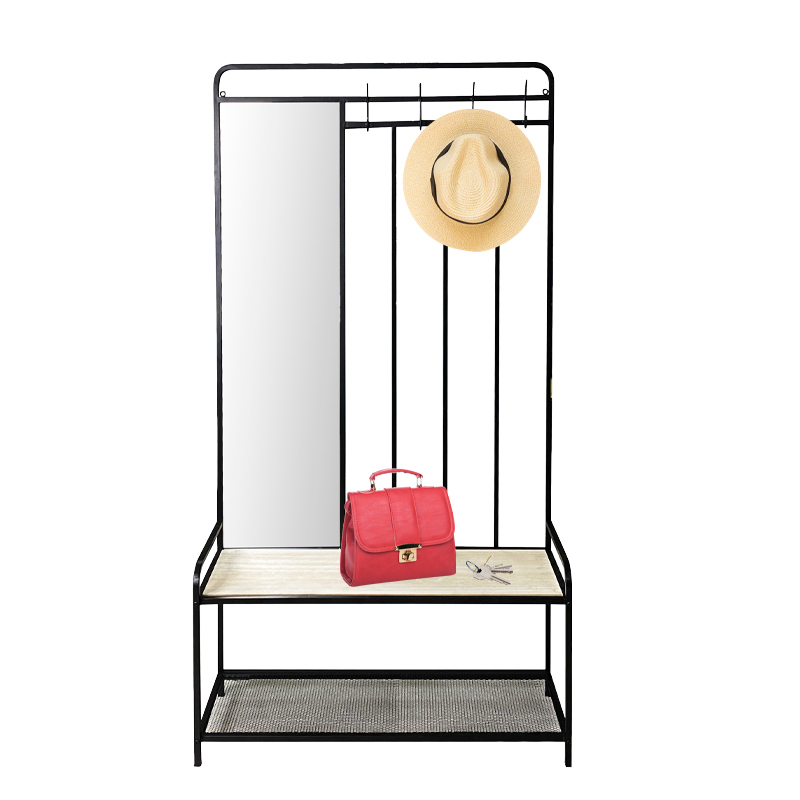 Vestiaire d'entrée avec miroir
