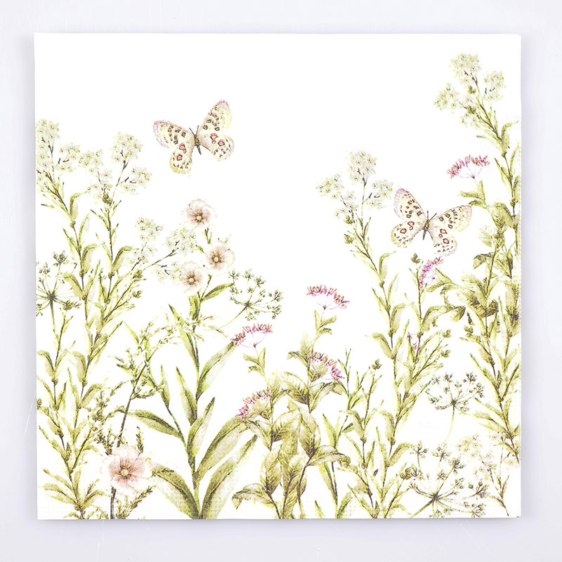20 serviettes 'Jardin d'été'