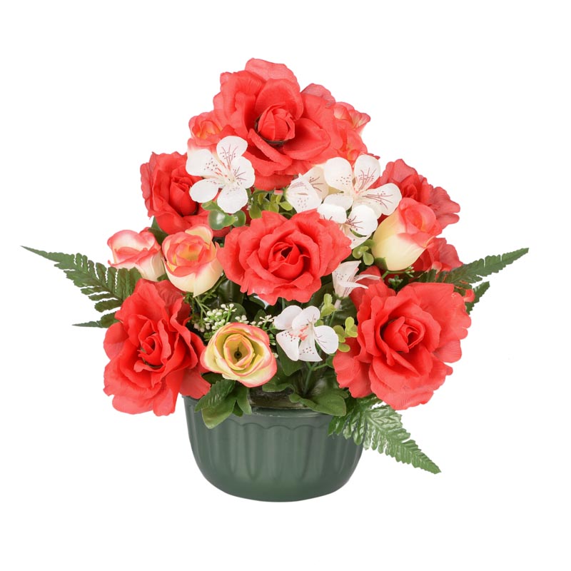 Coupe roses et oeillets des champs