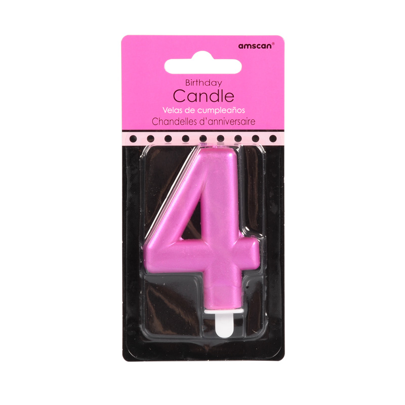 Bougie chiffre 4