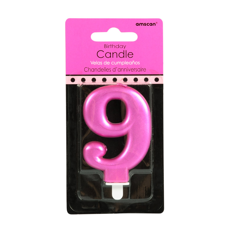 Bougie chiffre 9