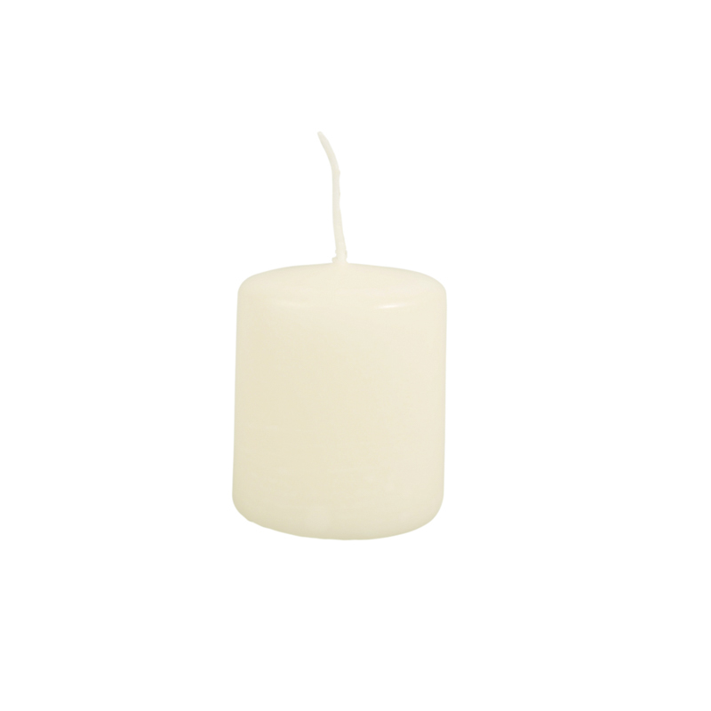 4 bougies cylindres parfumée 'Anti-tabac' blanc - L'Incroyable