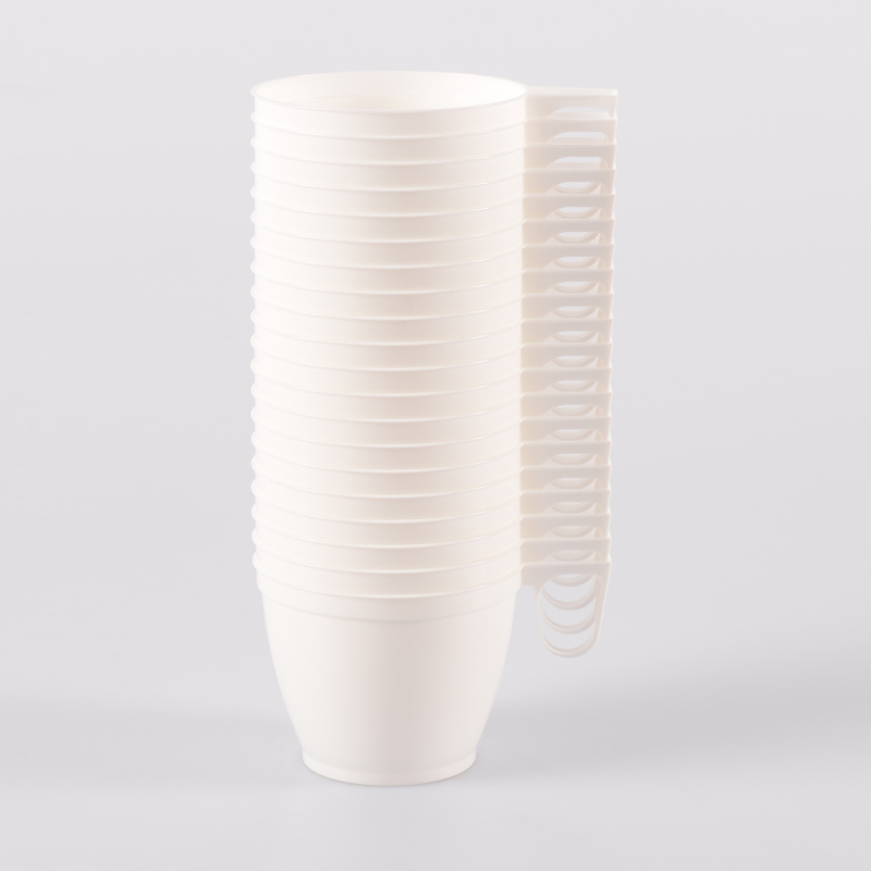 Tasse à café en plastique réutilisable blanc - Badaboum