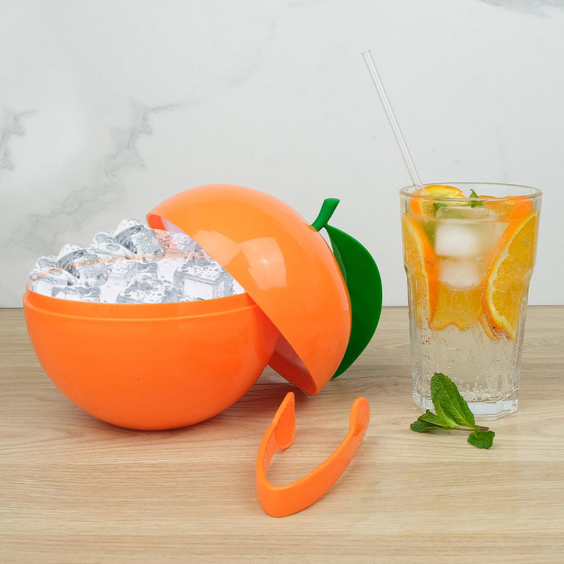 Seau à glaçons orange