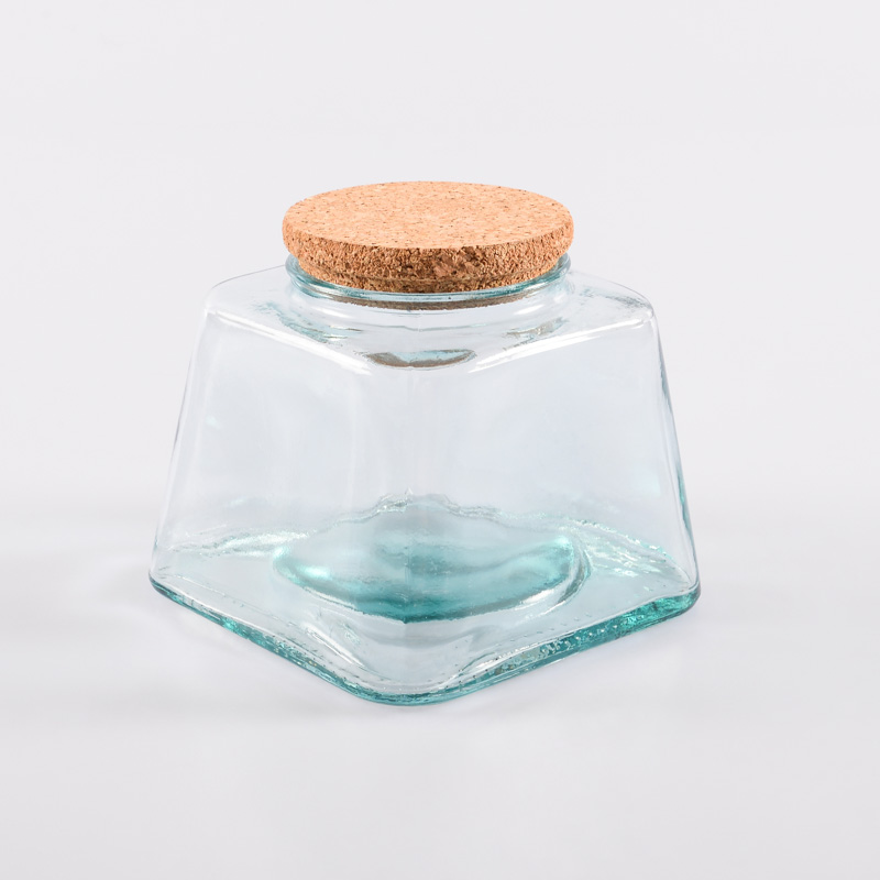 Pot en verre recyclé