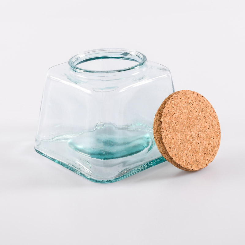 Pot en verre recyclé