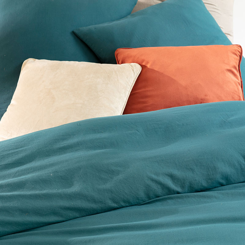 Parure de lit 'Wellness' bleu paon