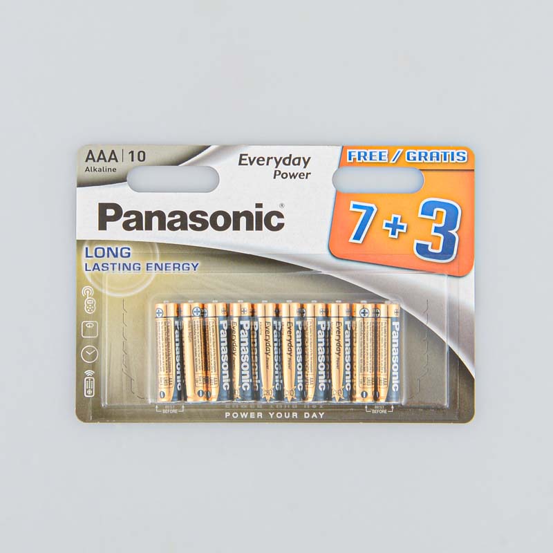 Lot de 7+3 piles LR03 AAA 1,5V