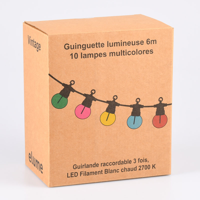 Guirlande lumineuse 'Guinguette' 11m