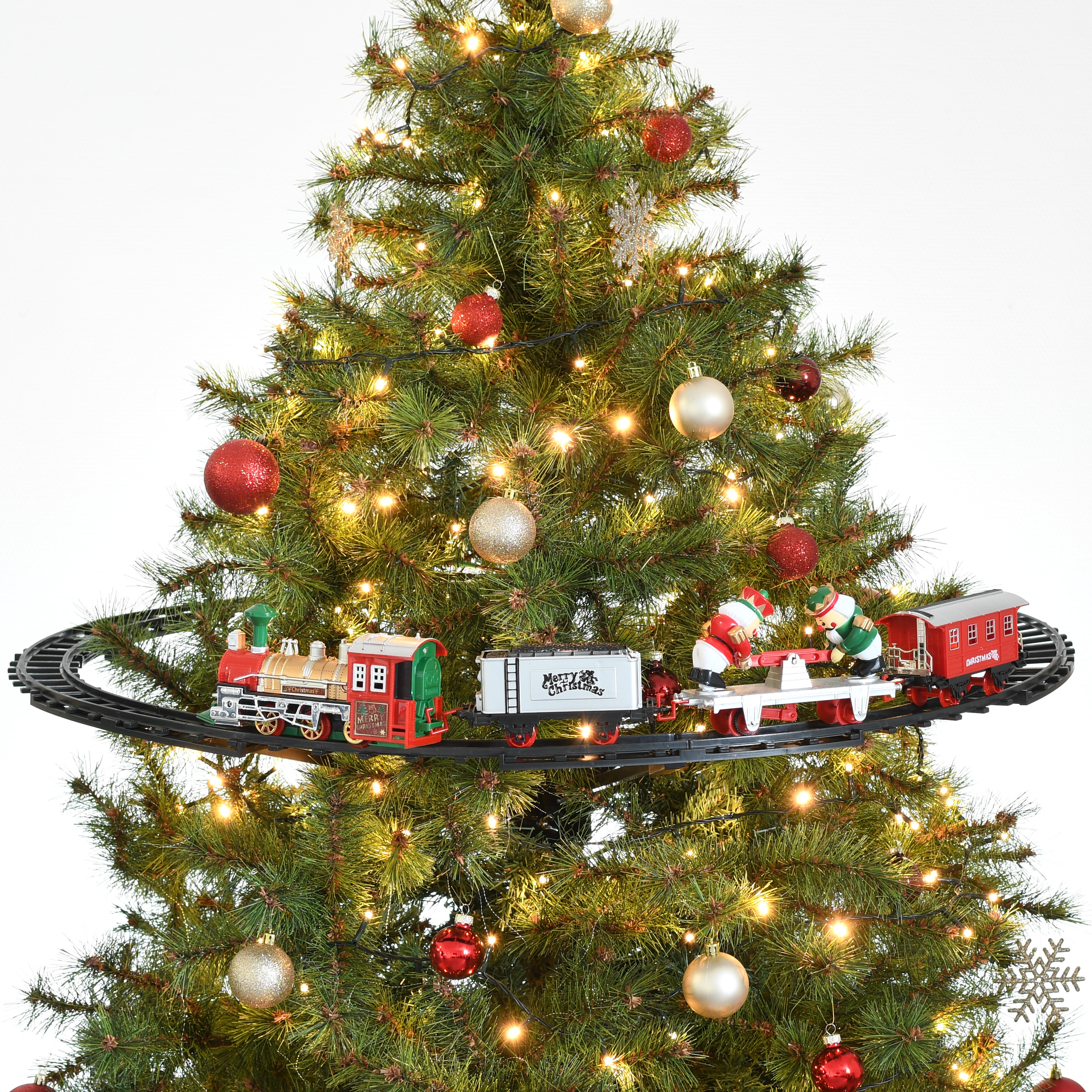 Train de Noël à suspendre au sapin