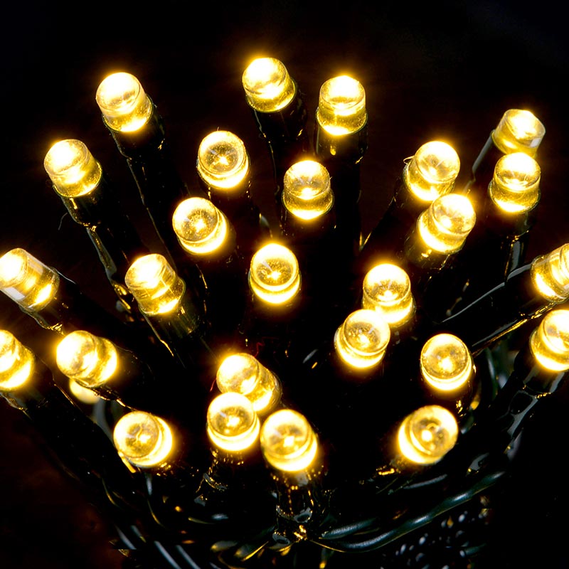 Guirlande électrique 200 LED blanc chaud 15M