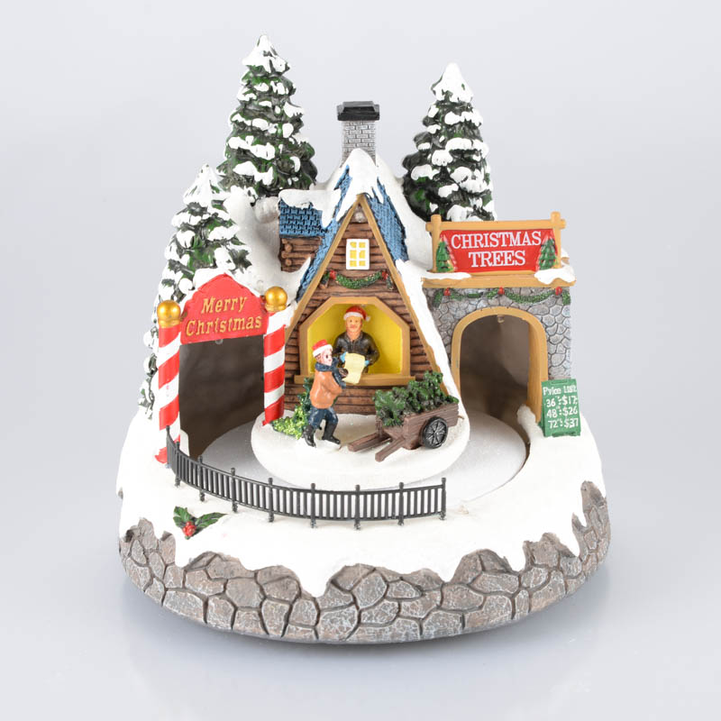 Scénette marchand de sapins 