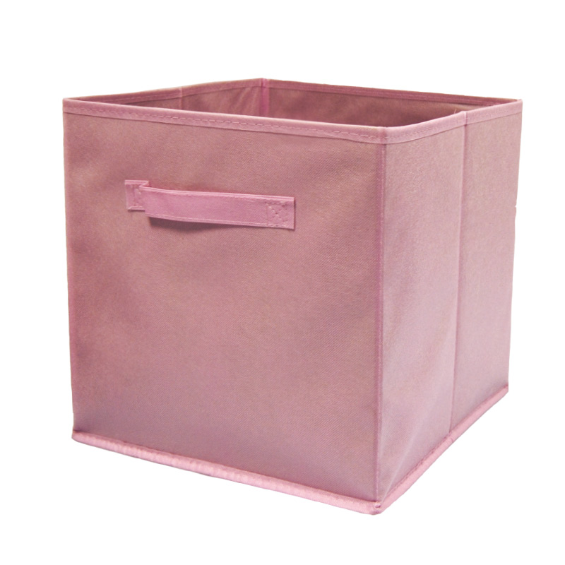 Cube de rangement 'Modul & Moi' en tissu rose - L'Incroyable