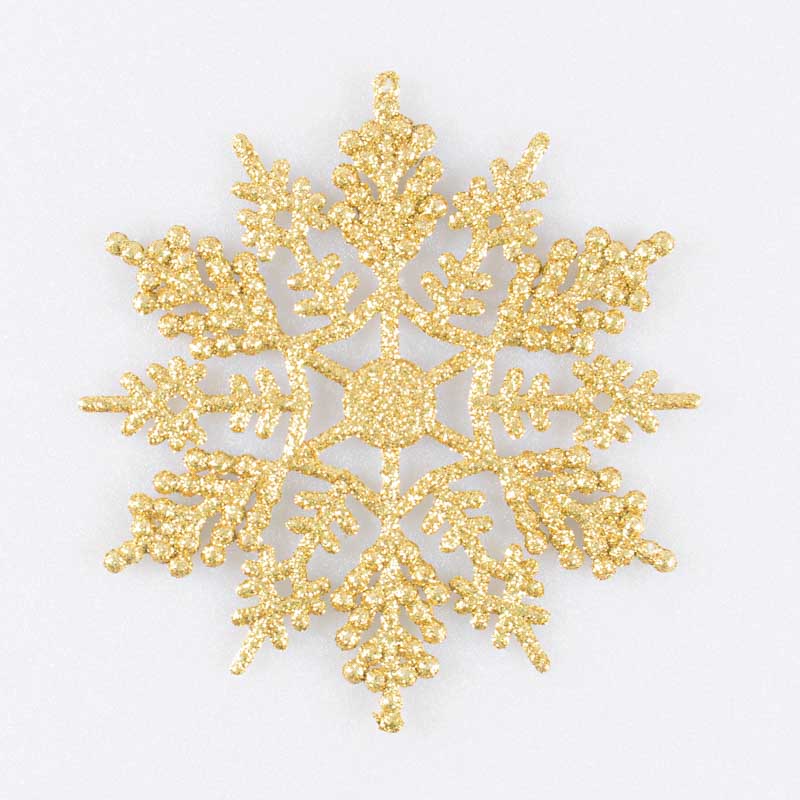 10 flocons de neige brillants 'Christmas Time'