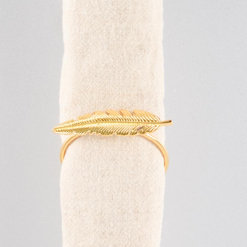 Rond de serviette 'Plume'