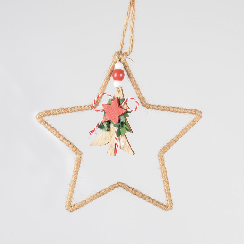 Etoile à suspendre 'Holly Jolly'
