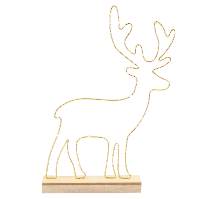 Renne lumineux à poser