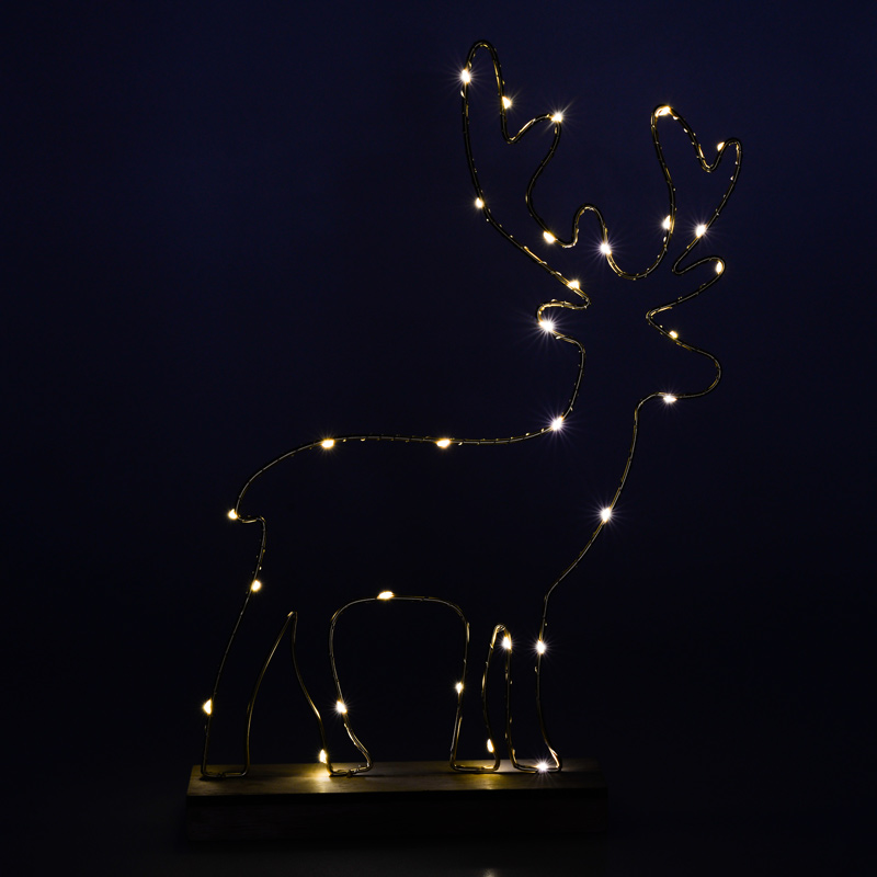 Renne lumineux à poser
