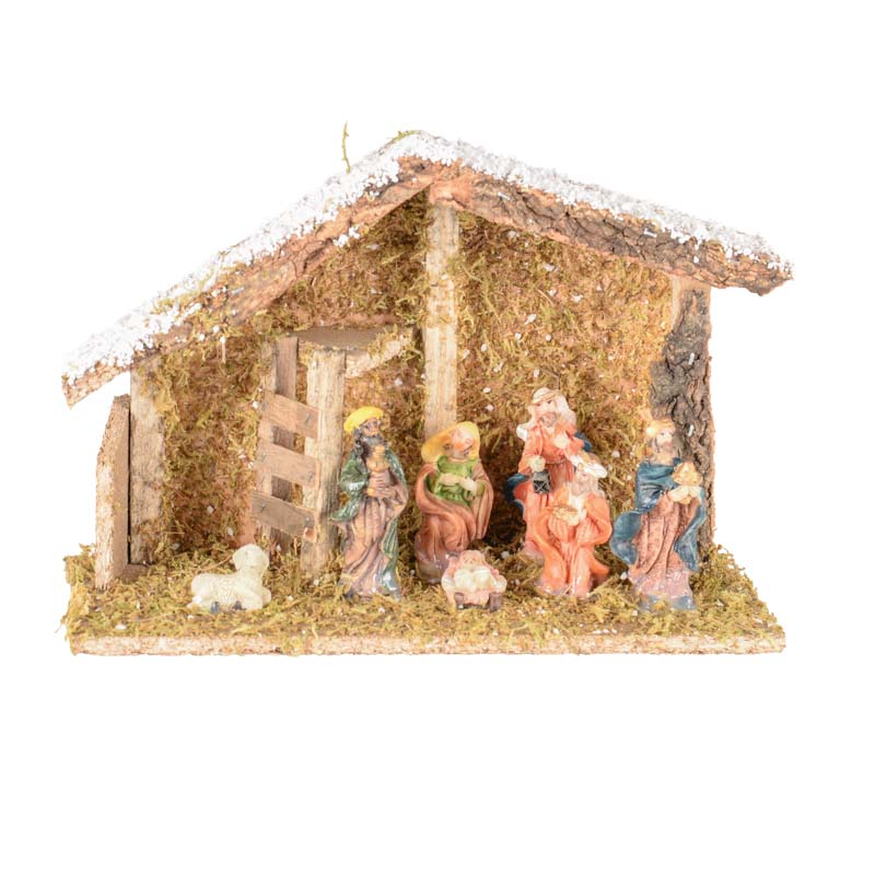 Crèche et ses 7 sujets 'Nativity'