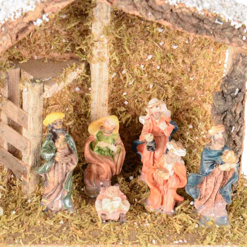 Crèche et ses 7 sujets 'Nativity'