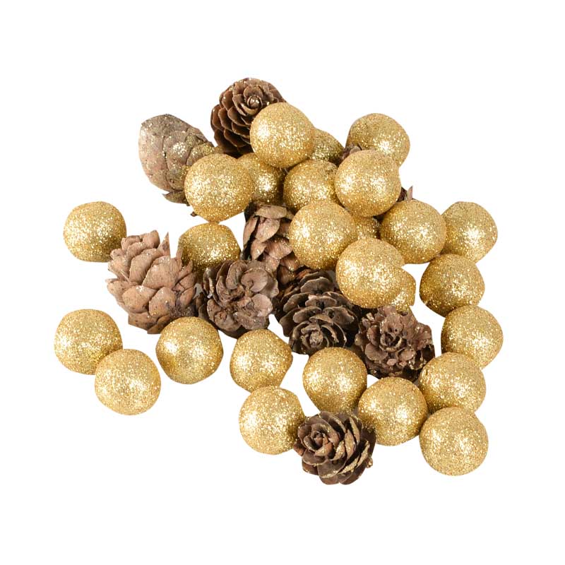 30 boules brillantes