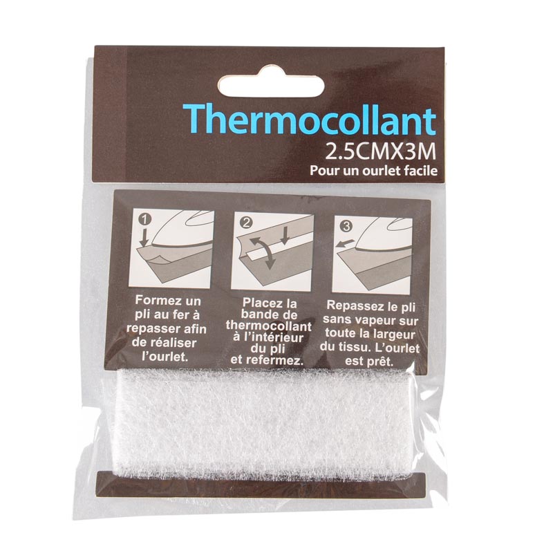 Bande thermocollante pour rideau