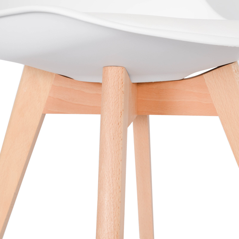 Chaise scandinave 'Suzy' blanche