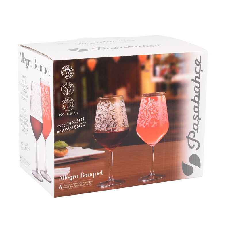 6 verres à pied 'Allegra'