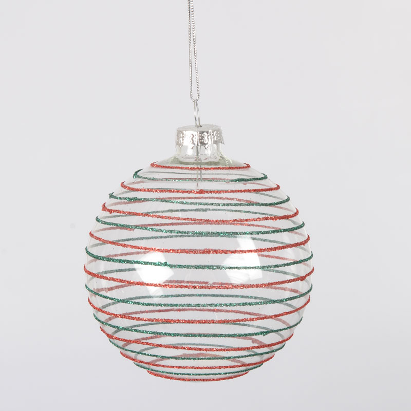 Boule en verre 'Holly Jolly'