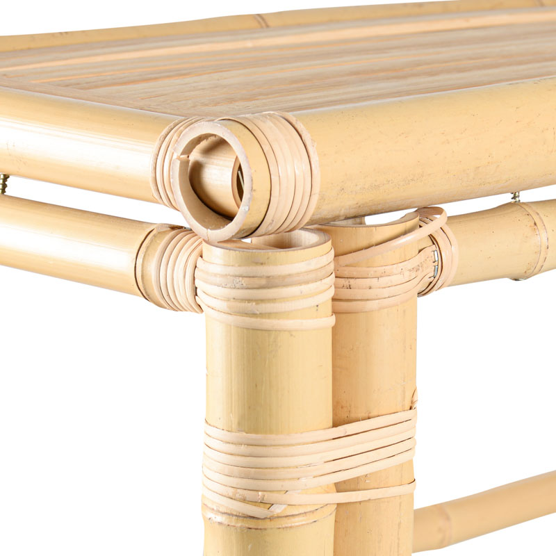 Table basse 'Fidji' en bambou beige