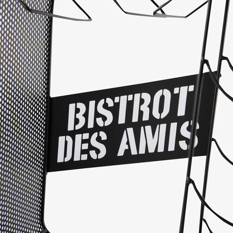 Etagère porte bouteilles 'Bistrot des amis'