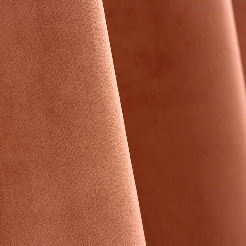 Rideau velours 'Elena' terracotta