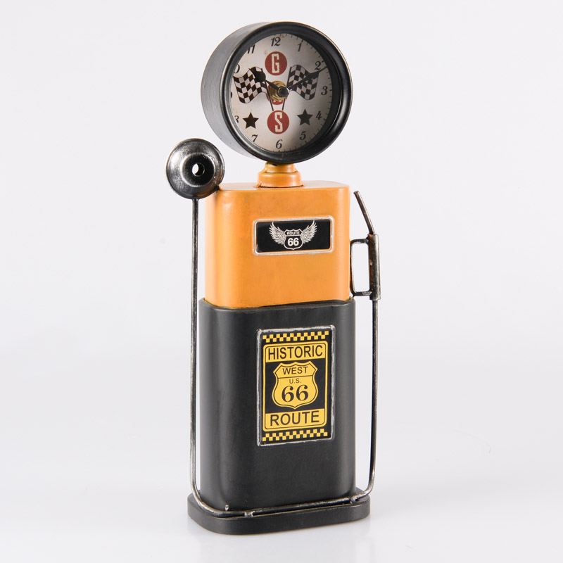 Horloge et tirelire pompe route 66 'Indus'