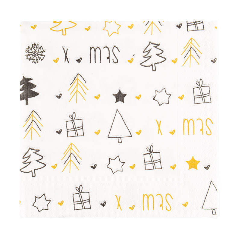 20 serviettes 'Xmas'