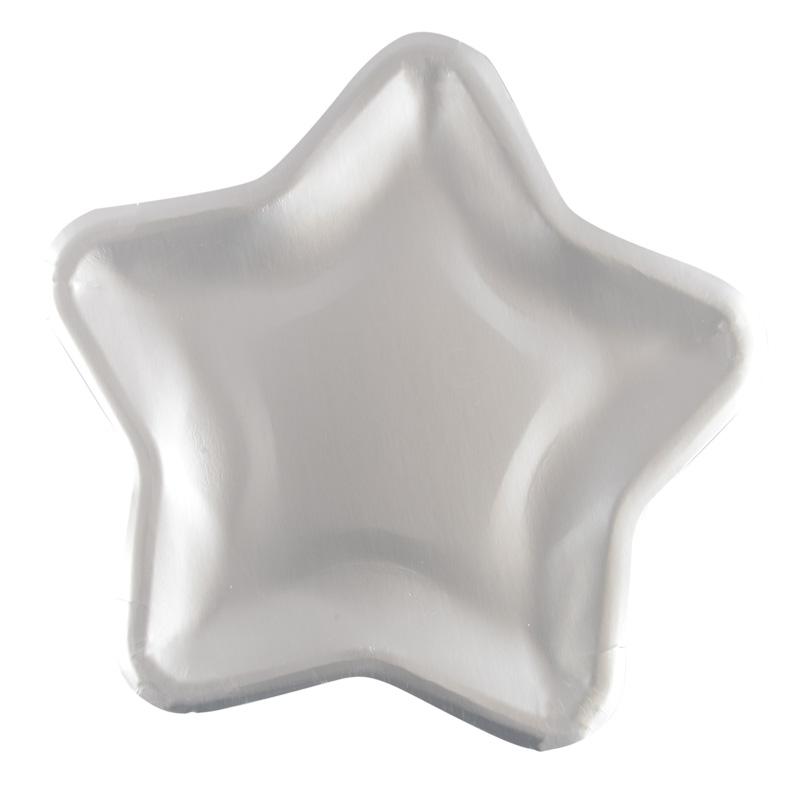 6 assiettes en carton 'Star'
