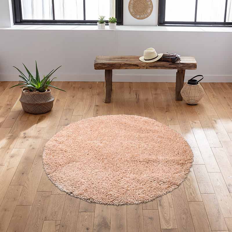 Tapis rond uni 'Oxa'
