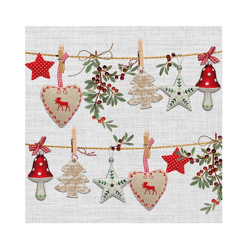 20 serviettes 'Rustical Xmas'