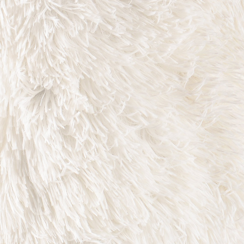 Coussin imitation fourrure 'Groenland' blanc