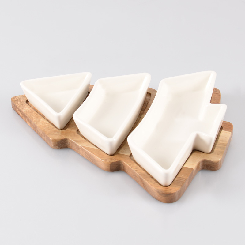 Coffret de 3 coupelles avec support