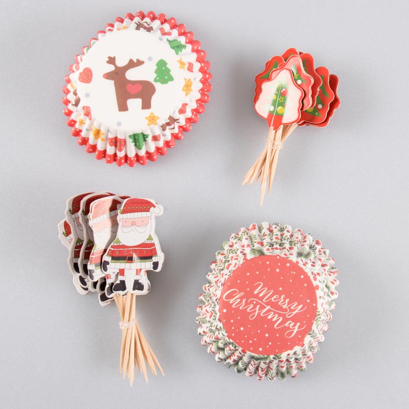 Caissettes décorées avec pics
