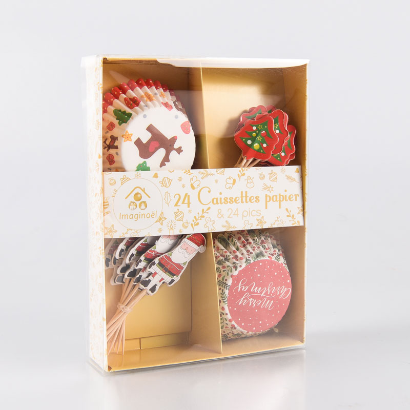 Caissettes décorées avec pics