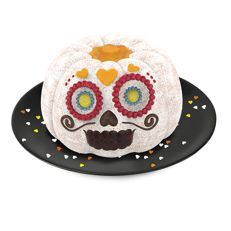 Moule à gâteau 'Citrouille Calavera'
