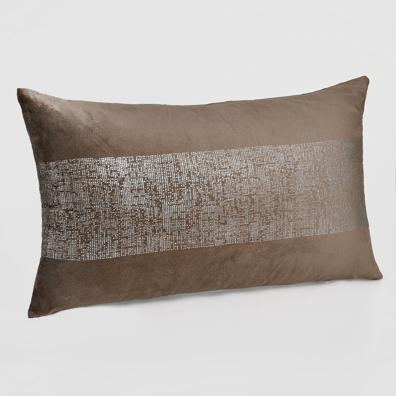 Coussin velours 'Art Déco'