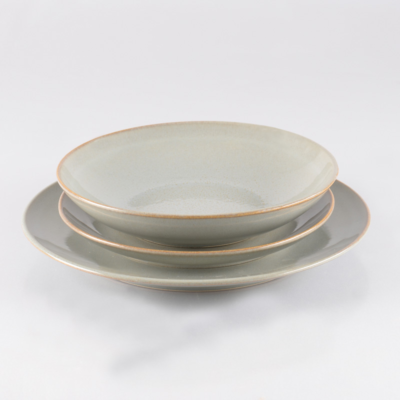 Assiette plate en émail réactif 'Delicia'