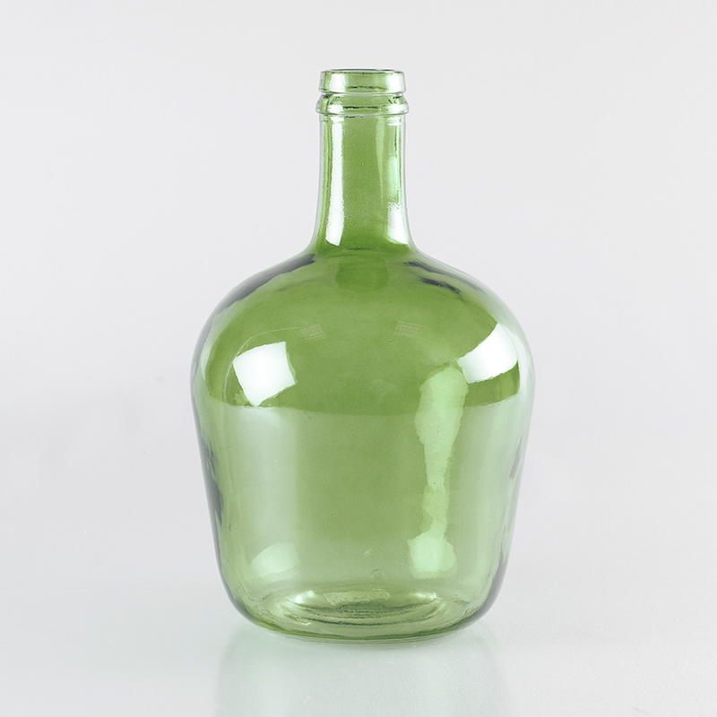 Vase 'Dame Jeanne' vert 4L
