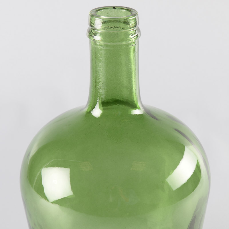 Vase 'Dame Jeanne' vert 4L