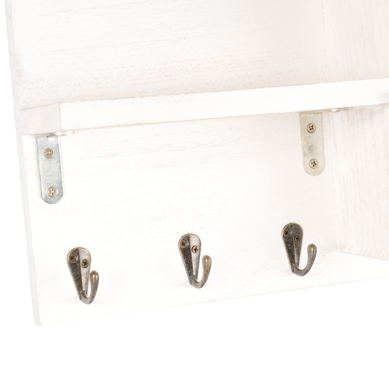 Etagère avec 3 crochets