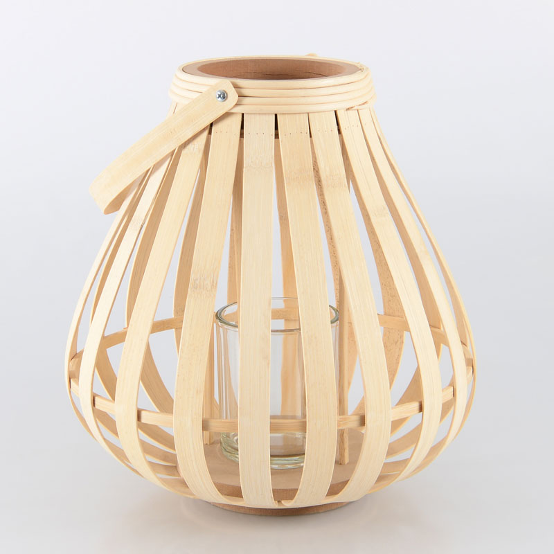 Lanterne 'Fidji' en bambou beige
