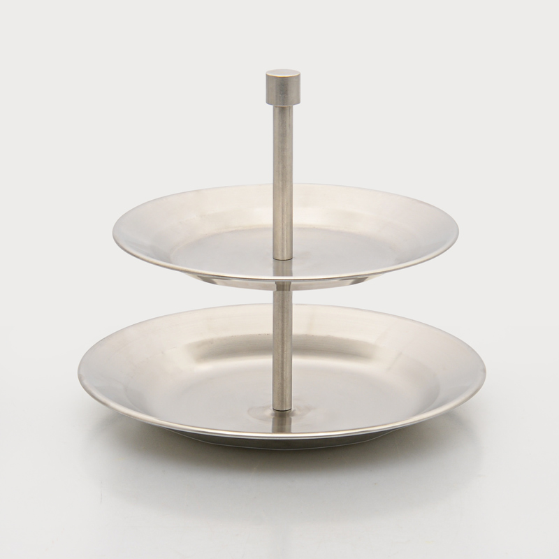 Présentoir en inox 2 étages