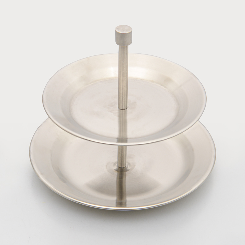 Présentoir en inox 2 étages